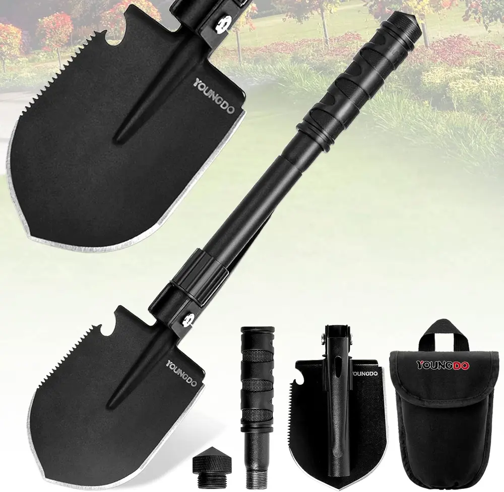 YOUNGDO Military Folding Camping Shovel