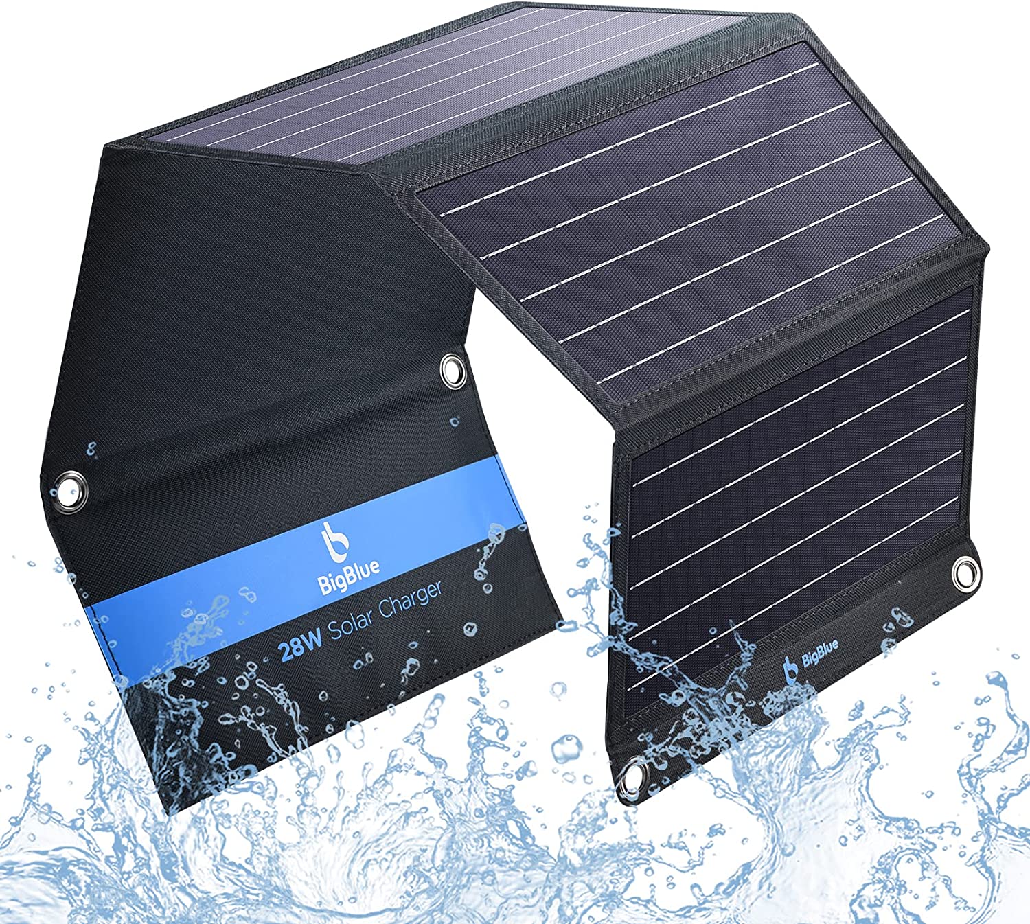 Image of BigBlue 3 USB Ports 28W Foldable Solar Charger