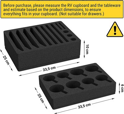 Image of Siegvoll Foam Cutlery, Cup and Plate Holder